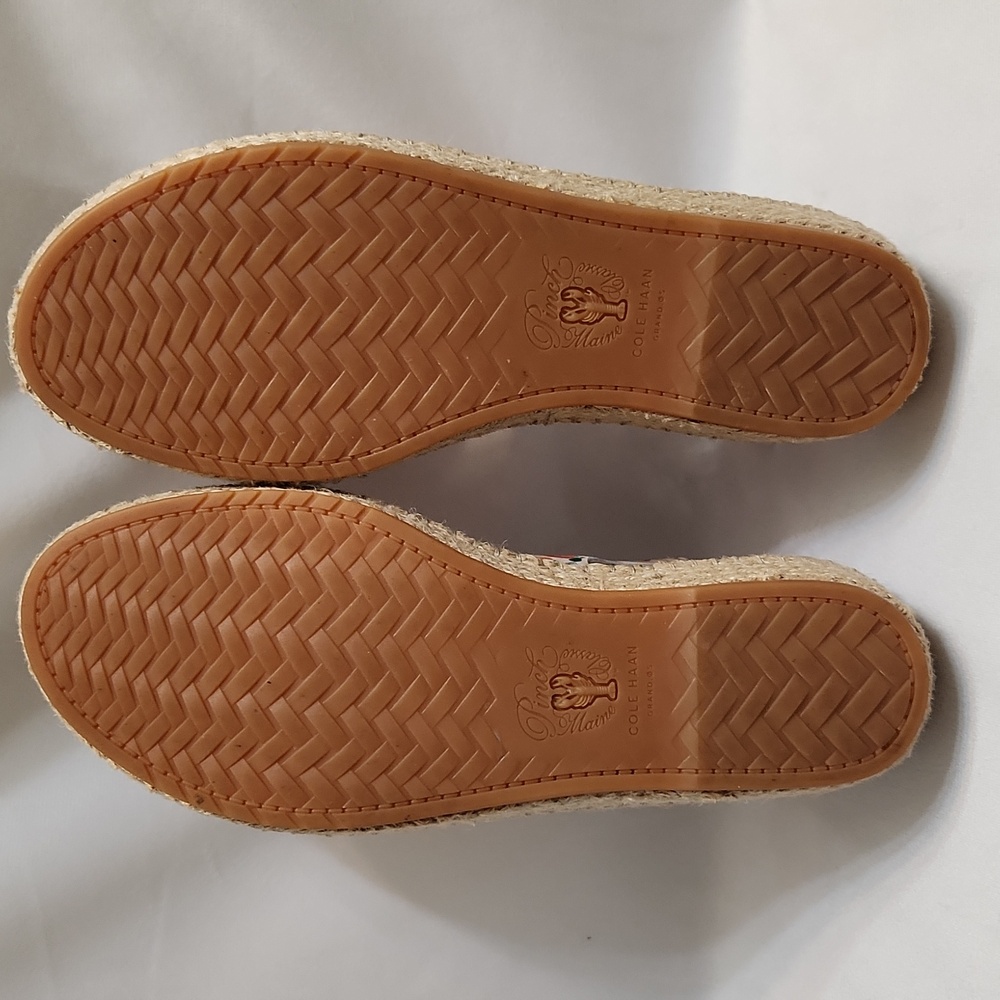 Cole Haan Grandseries Leather Fruit Filled Espadrille sandals (w sizes 7,8) - Picture 9 of 13